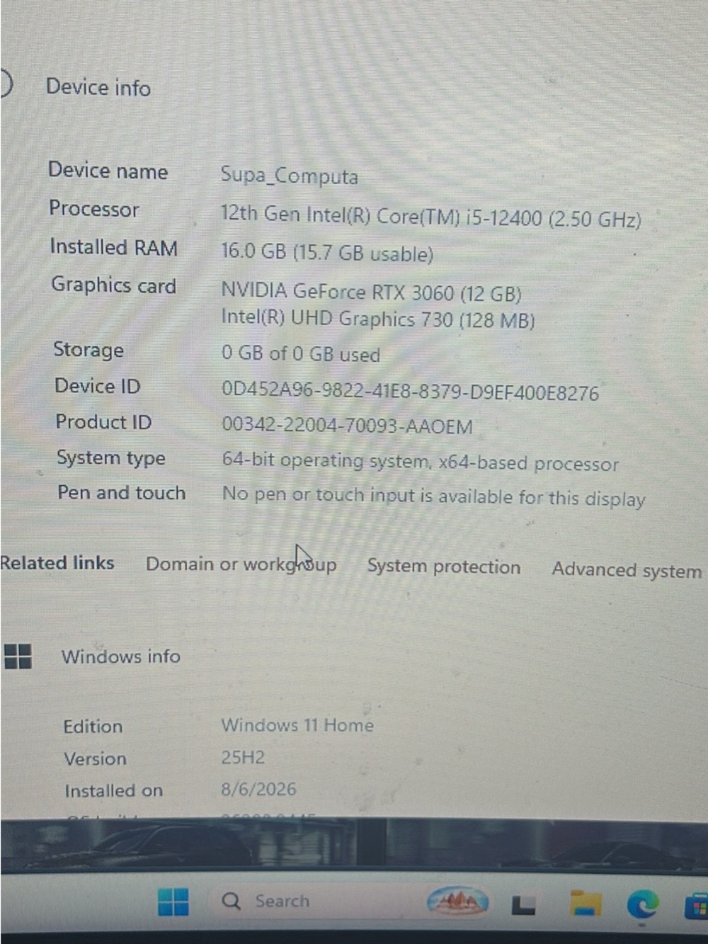Lenovo desktop